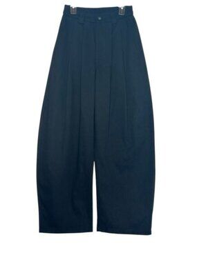 Aelfric Eden black pleated baggy barrel pants size 27